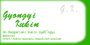 gyongyi kukin business card